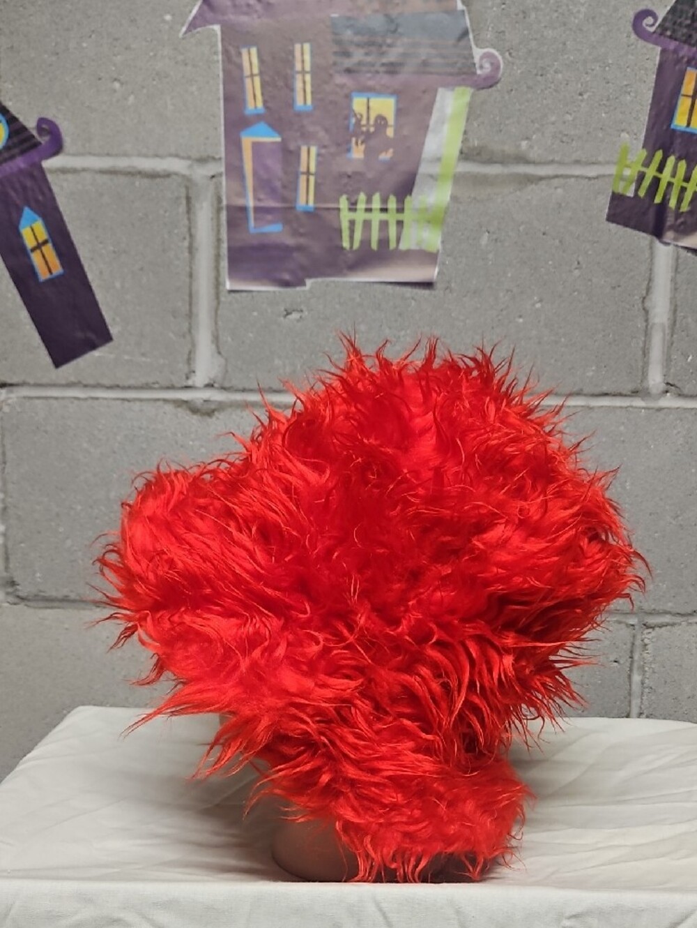 Red Faux Fur Bucket Hat - Women Accessories - Picture 2 of 5